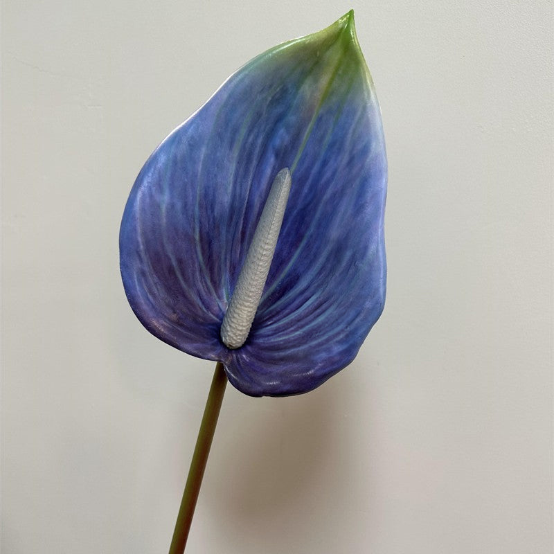 dark‑blue‑fake‑anthurium‑bloom‑wedding‑bouquet‑parts