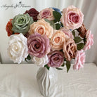 vintage-artificial-rose-branch-mixed-colors-vase-display
