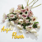 Blush silk lisianthus long stem fake bloom
