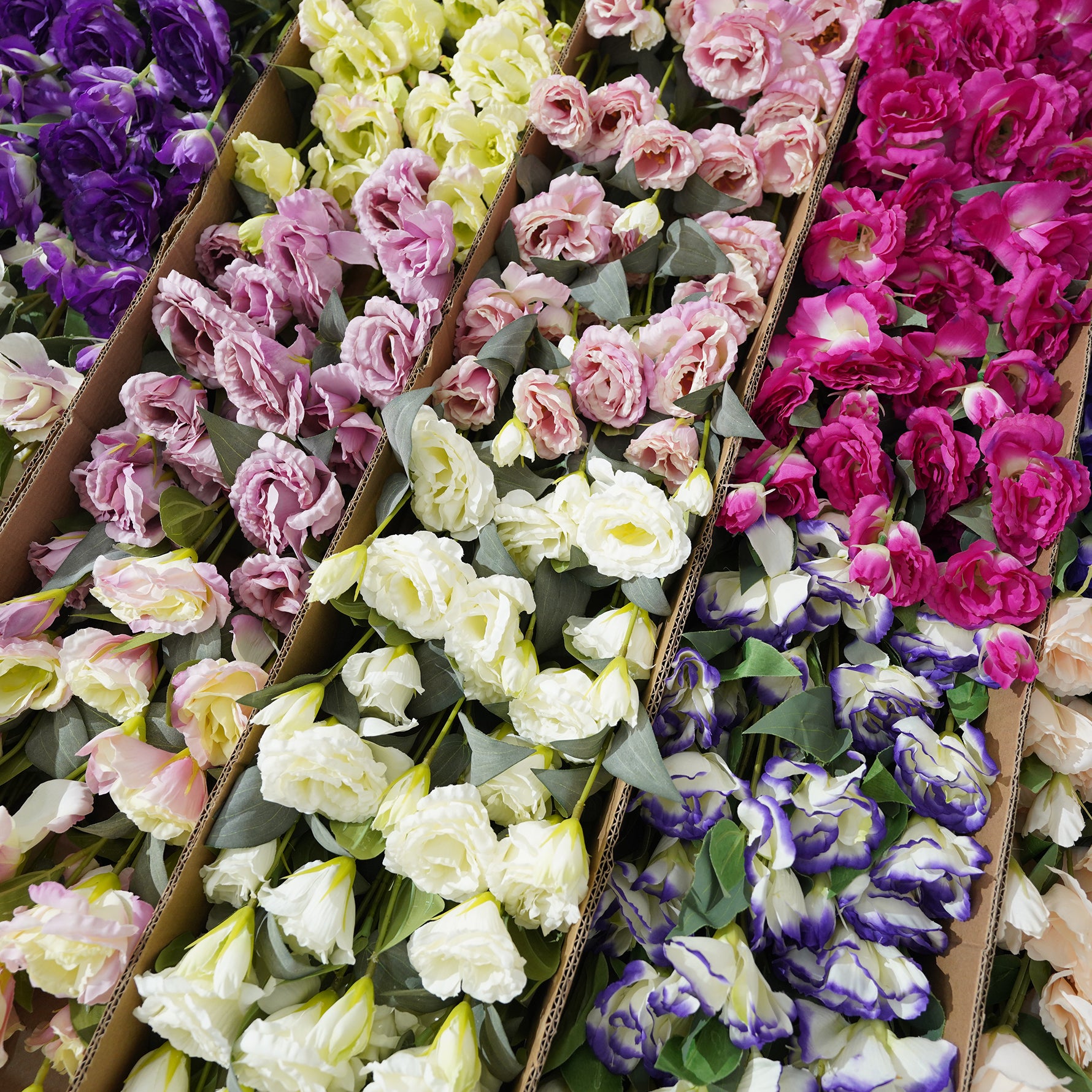 Fake lisianthus stem wedding arch filler flower