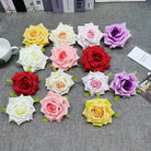 yellow-artificial-rose-head