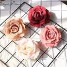 faux rose head for wedding decor