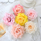 Artificial Colorful Rose Flower Heads for DIY Floral Arrangements