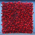 Dense faux silk rose photo booth backdrop panel for engagement and party decor