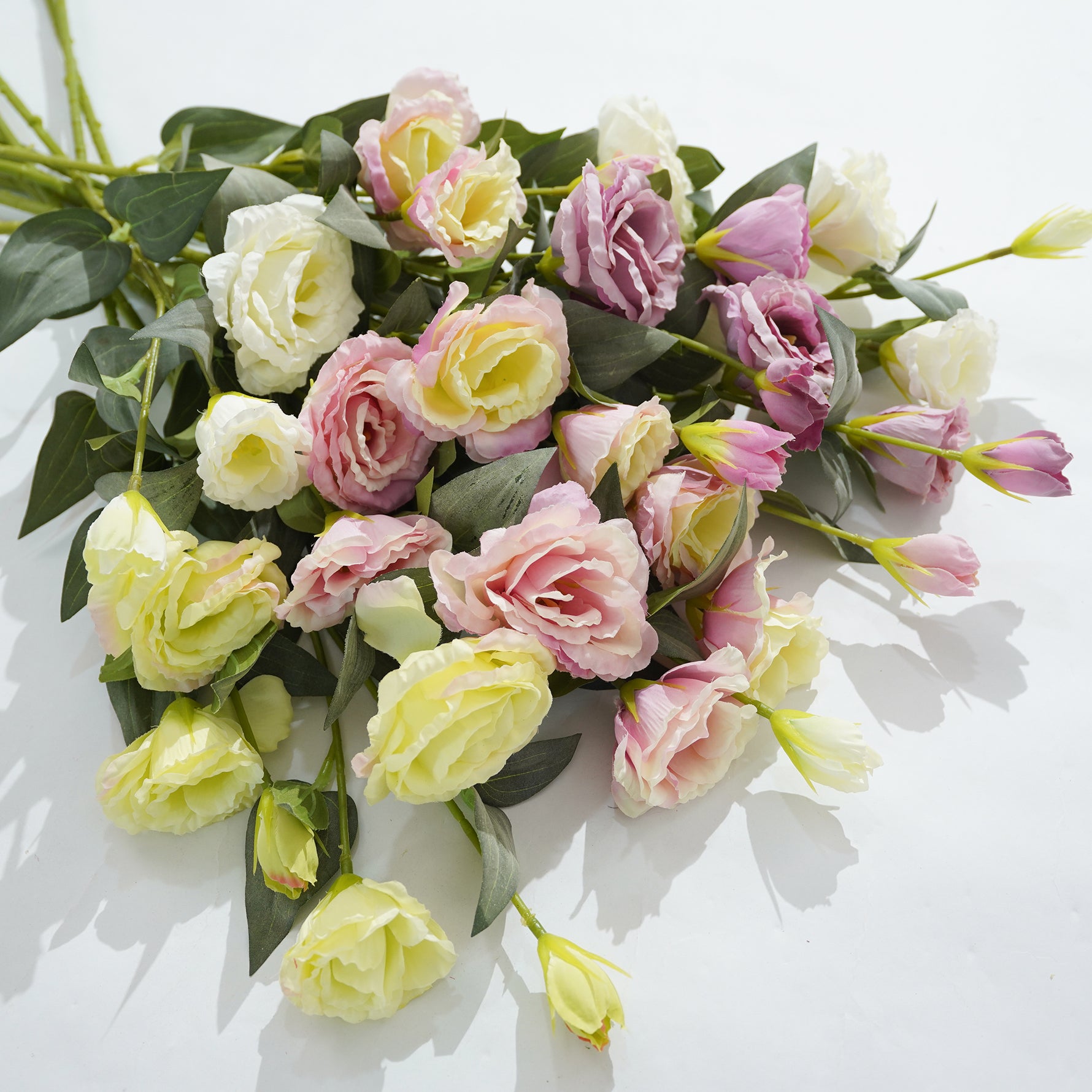 Faux lisianthus stem boho wedding decor