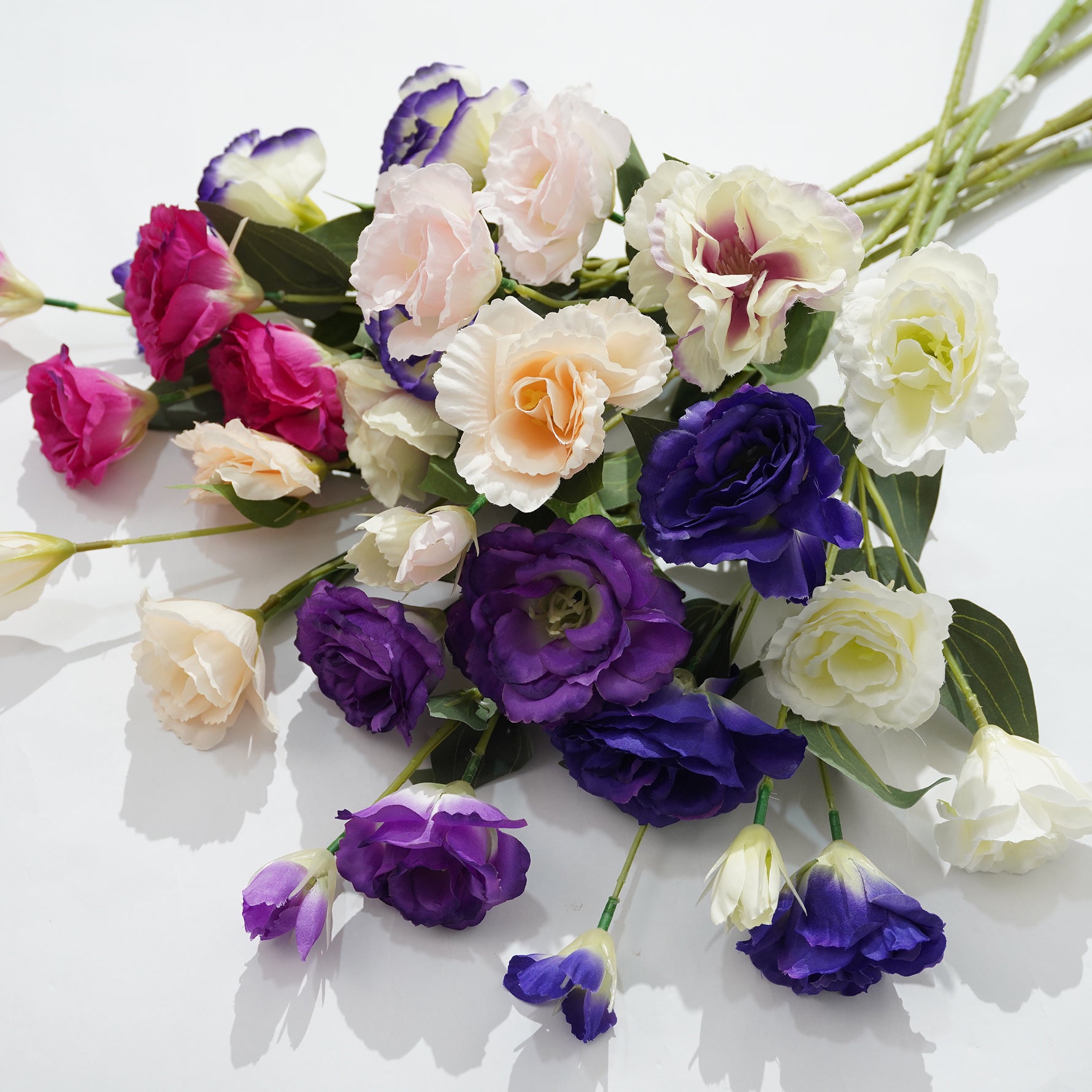 Artificial lisianthus for wedding centerpiece
