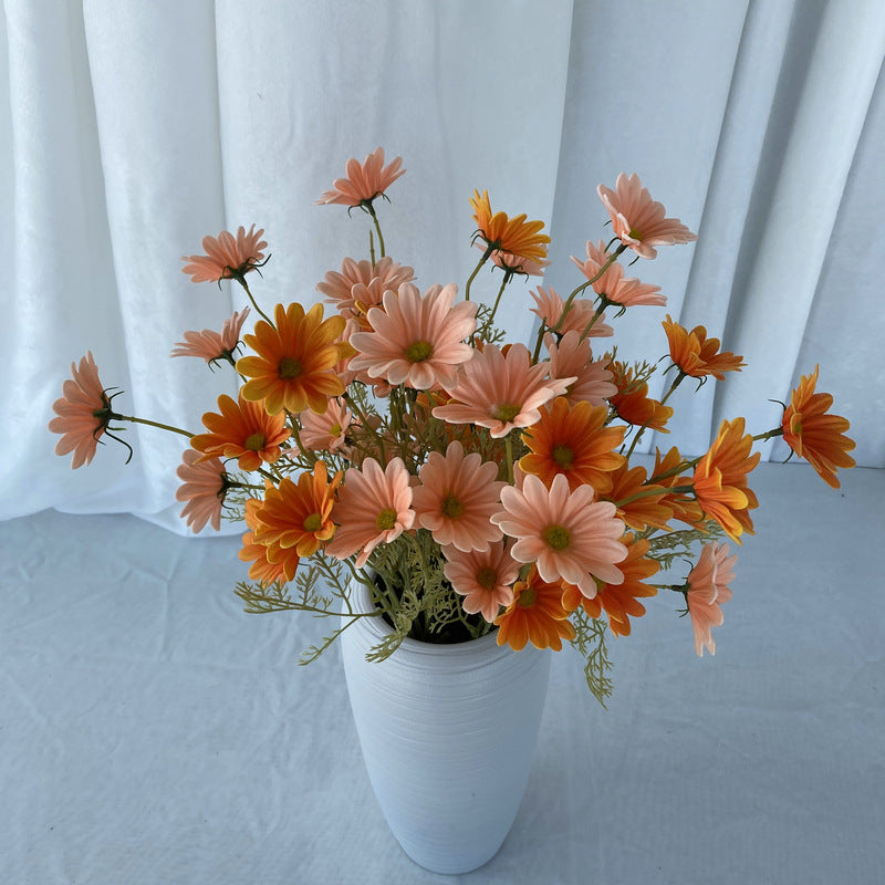 1. Purple artificial cosmos for bridal bouquet