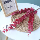  burgundy faux delphinium wedding backdrop flower