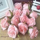 Silk Rose Flower Heads for DIY Wedding Bouquet Making