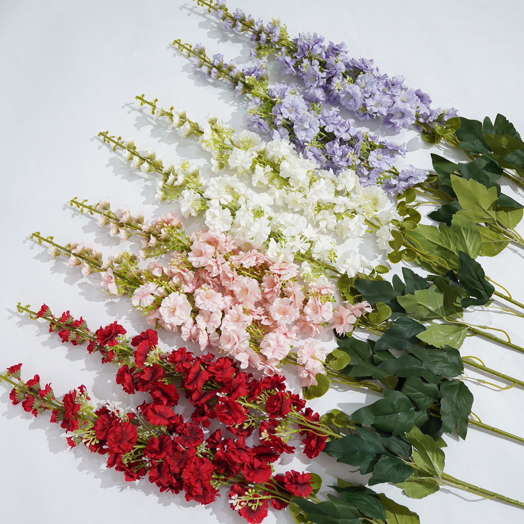 burgundy‑red‑artificial‑delphinium‑stem‑close‑up