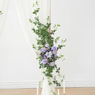 boho-purple-wedding-arch-floral-decor
