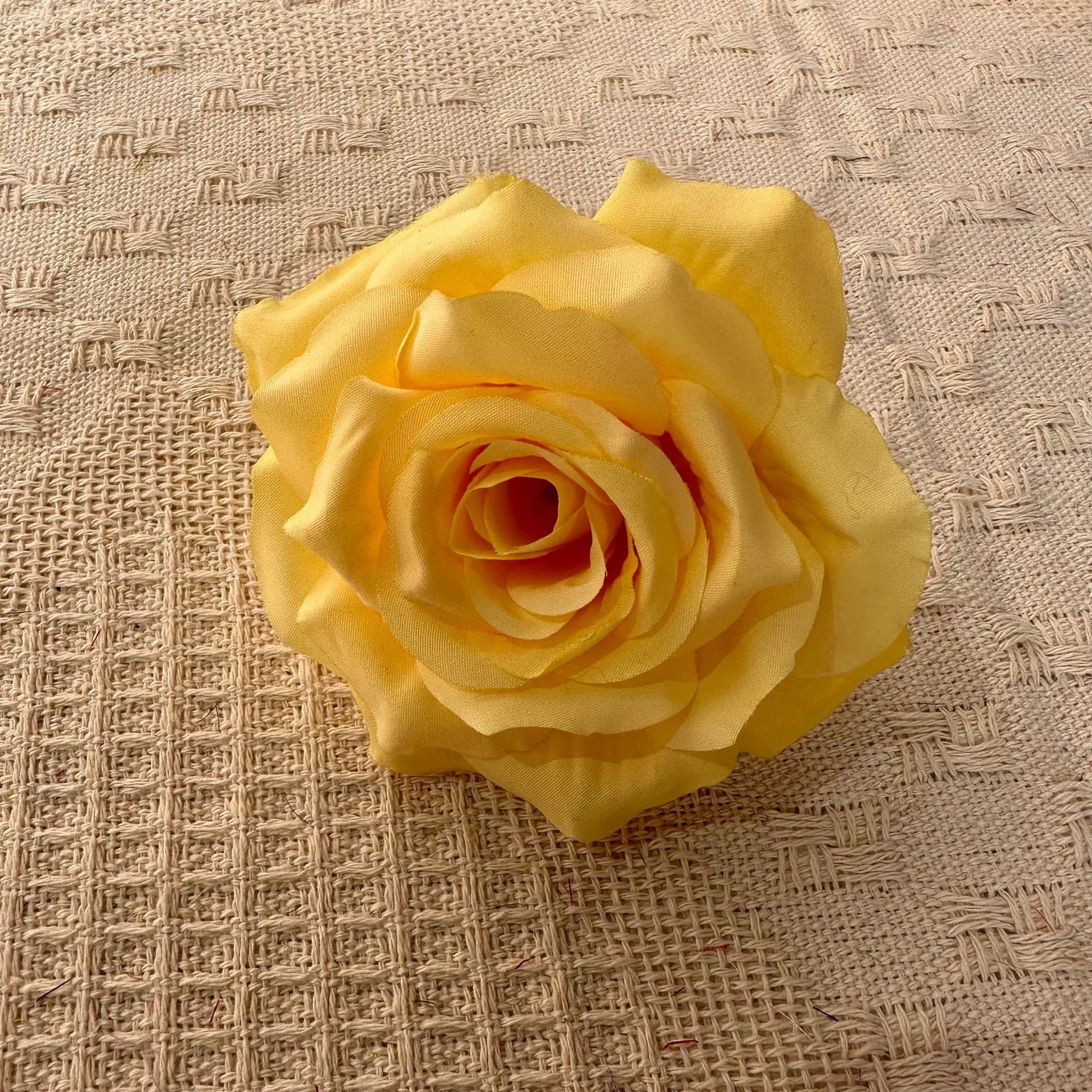 Purple silk rose flower head bouquet making material