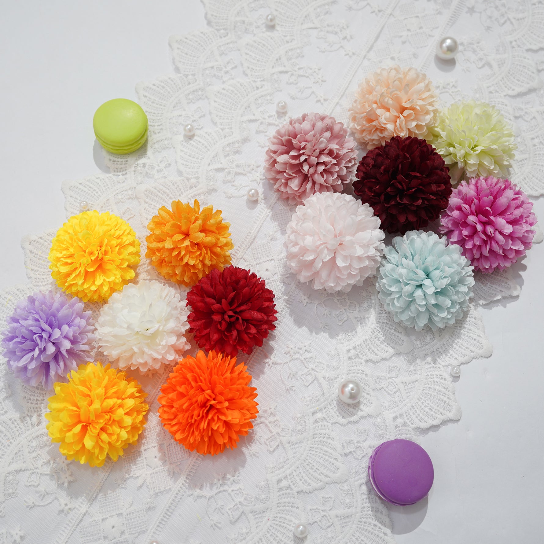 bright‑orange‑fake‑ball‑chrysanthemum‑flower‑head‑close‑up