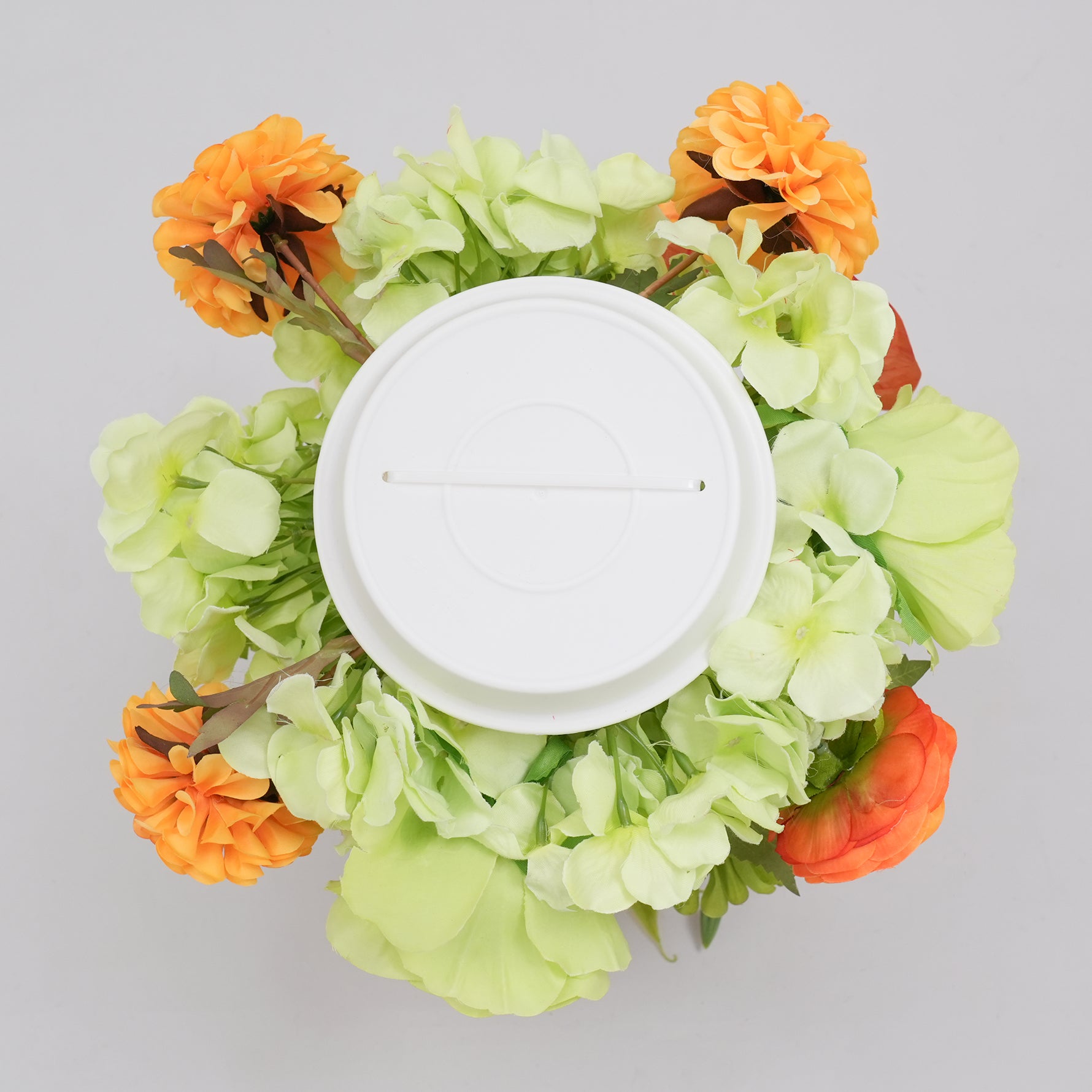 artificial‑orange‑green‑wedding‑centerpiece‑side‑angle‑product‑photo