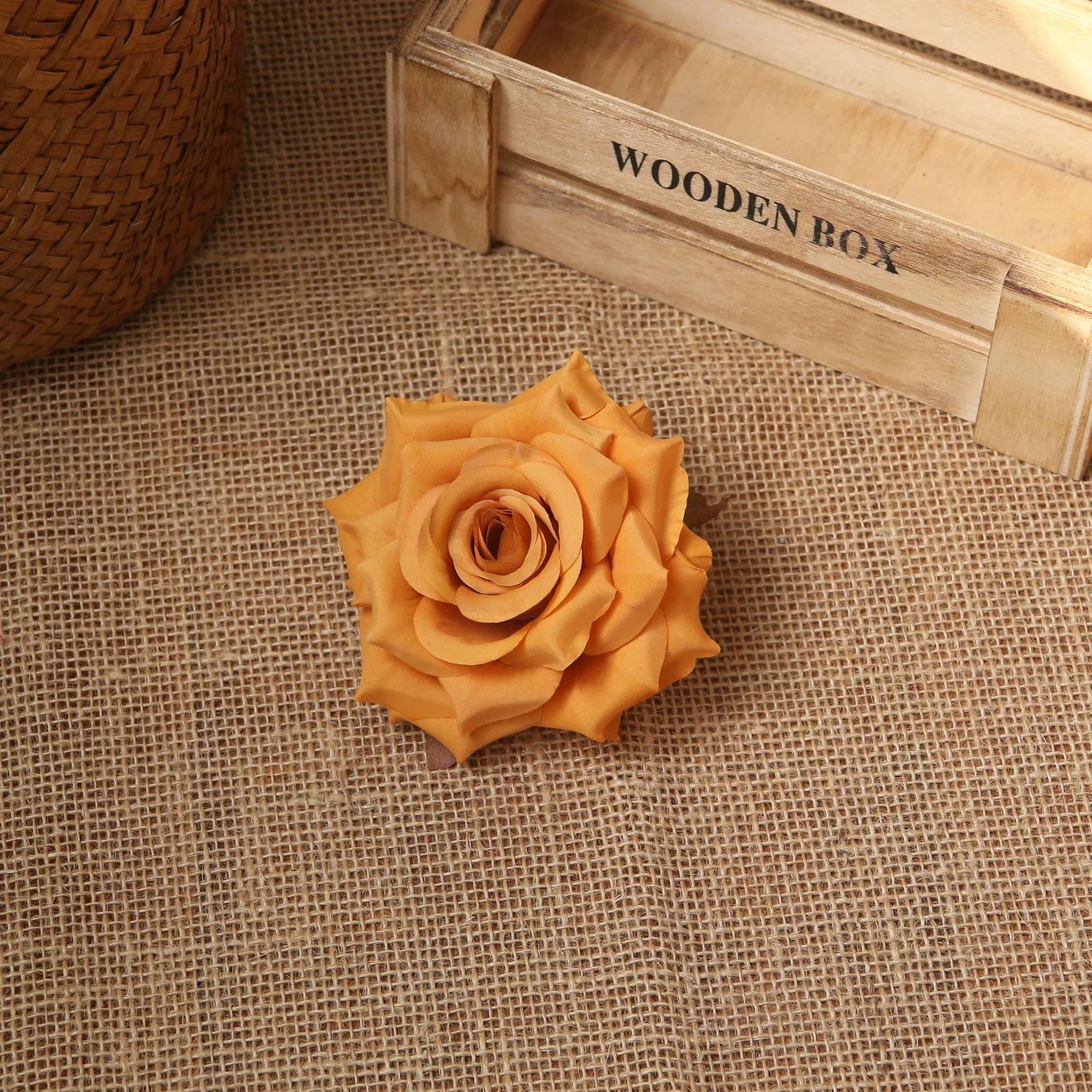 Sage green artificial rose head table decor

