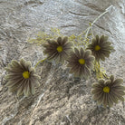 1. Muted brown faux cosmos vintage decor stem