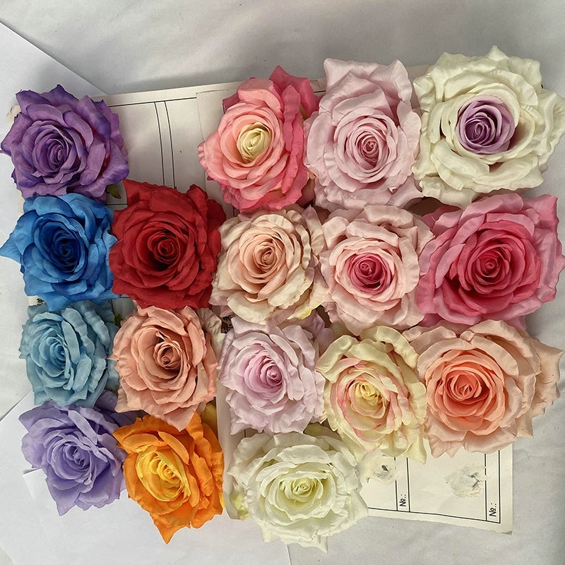 faux‑rose‑flower‑head‑assorted‑pastel‑hues
