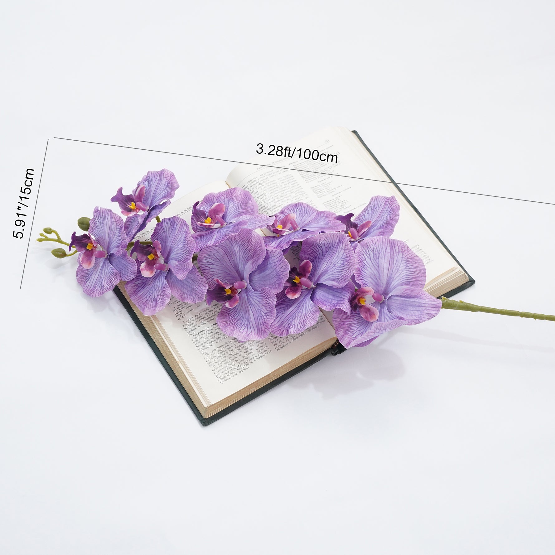 A4345 10 pcs/lot 9 Heads Artificial Orchids Flower Material