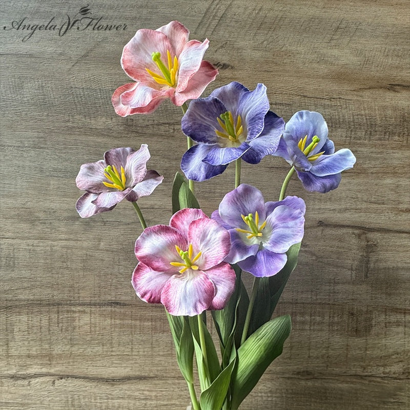 multicolor‑artificial‑tulip‑flower‑stems‑bouquet