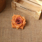 Coffee brown artificial rose head DIY flower crafts
