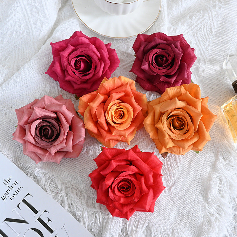 Artificial Rose Heads with Natural Looking Petal Details