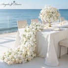 white-cascading-flower-table-centerpiece