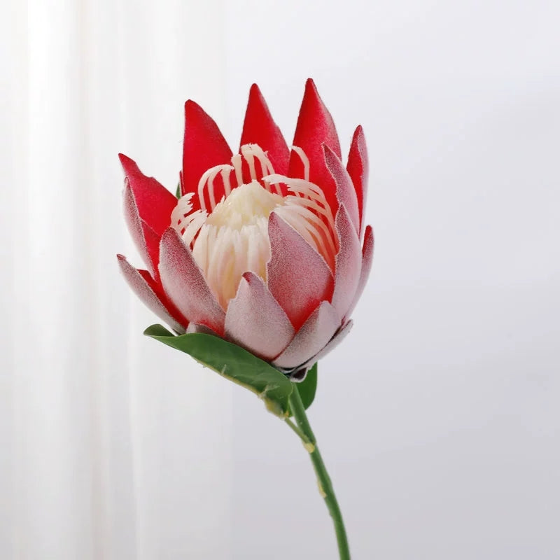 faux‑protea‑king‑with‑green‑foliage‑floral‑craft
