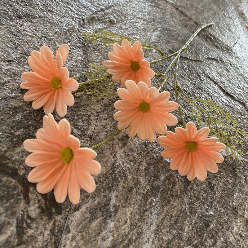 Sunset orange faux cosmos event arrangement