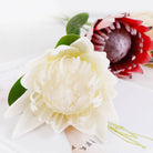 multi‑color‑fake‑protea‑flower‑branch‑with‑leaves
