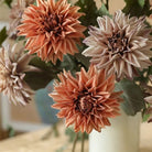 muted-terracotta-lilac-fake-dahlia-arrangement
