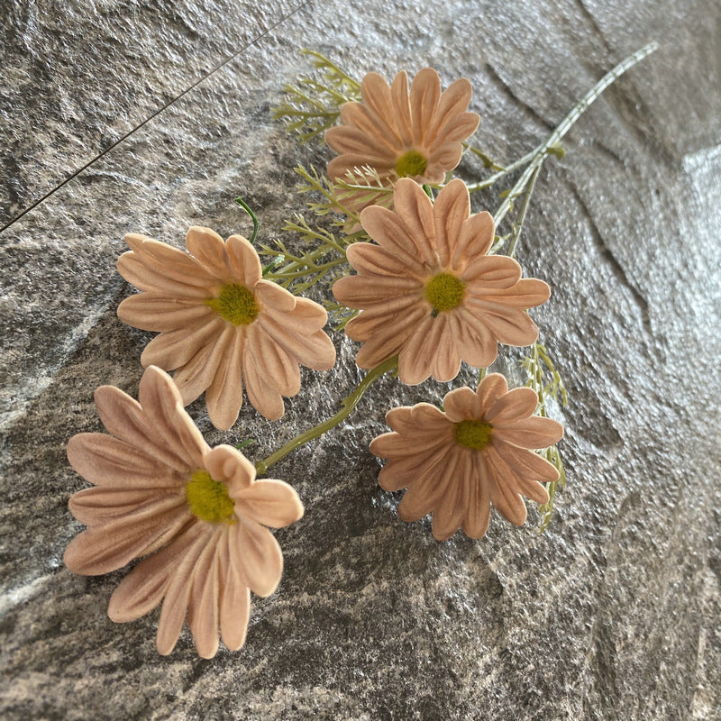 1. Sage green artificial cosmos home flower stem