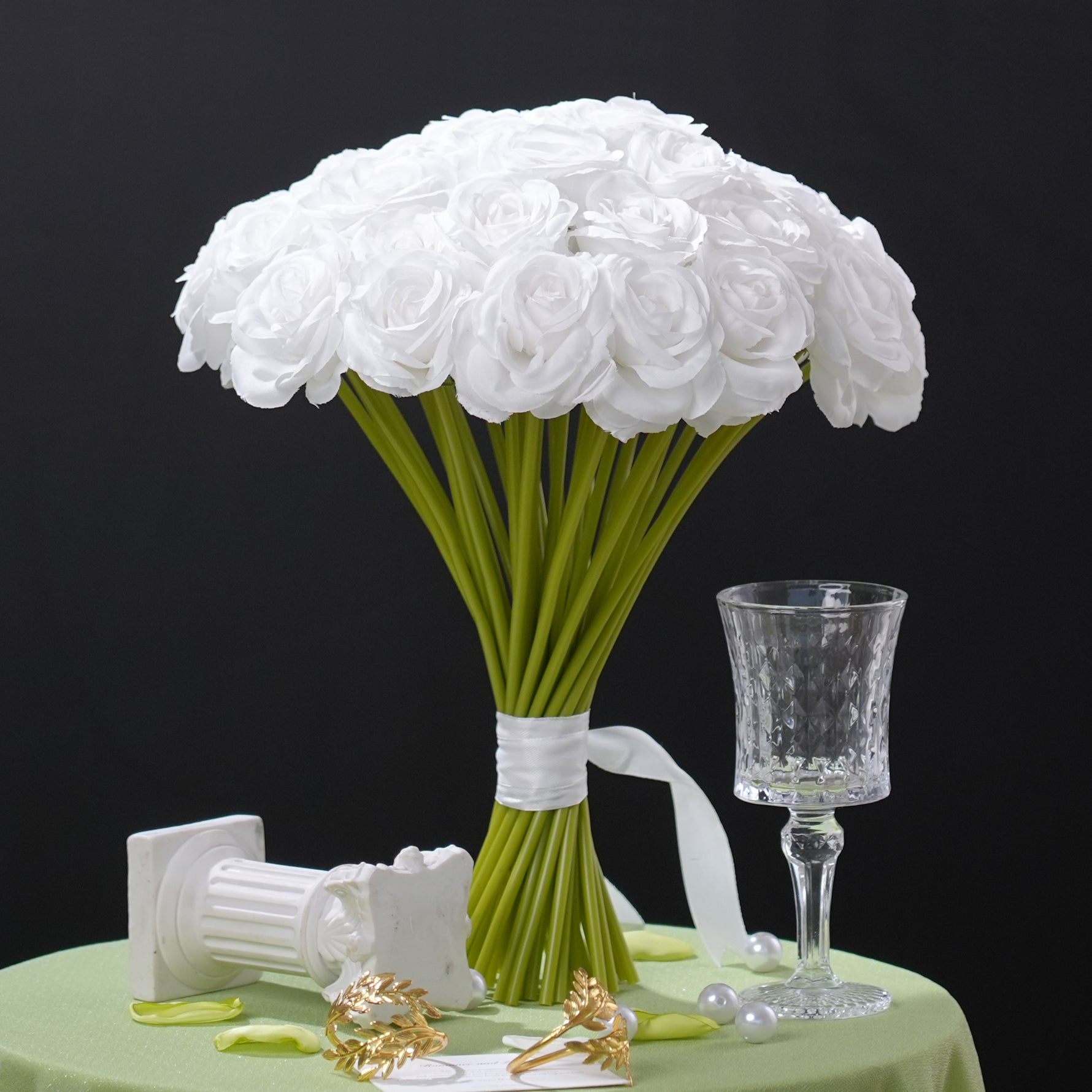 ivory-artificial-long-stem-rose-floral-arrangement