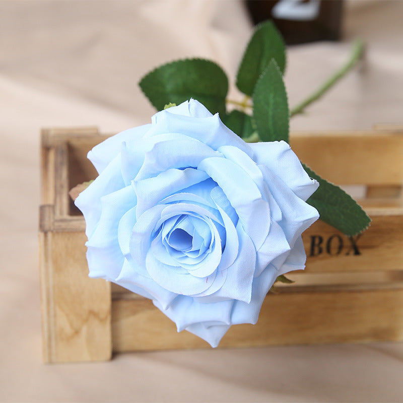 Assorted fake rose stems display