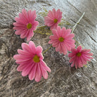 1. Faux galsang cosmos stem table arrangement