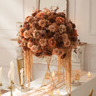 fall wedding reception flower ball decor