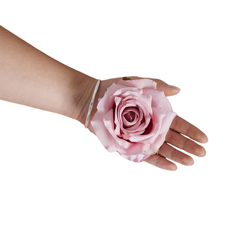 Faux rose blooms for wedding aisle decoration