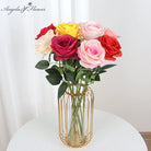 soft‑blush‑pink‑fake‑rose‑single‑stem‑floral‑supply