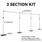 Matte black finish steel base stable for heavy backdrop