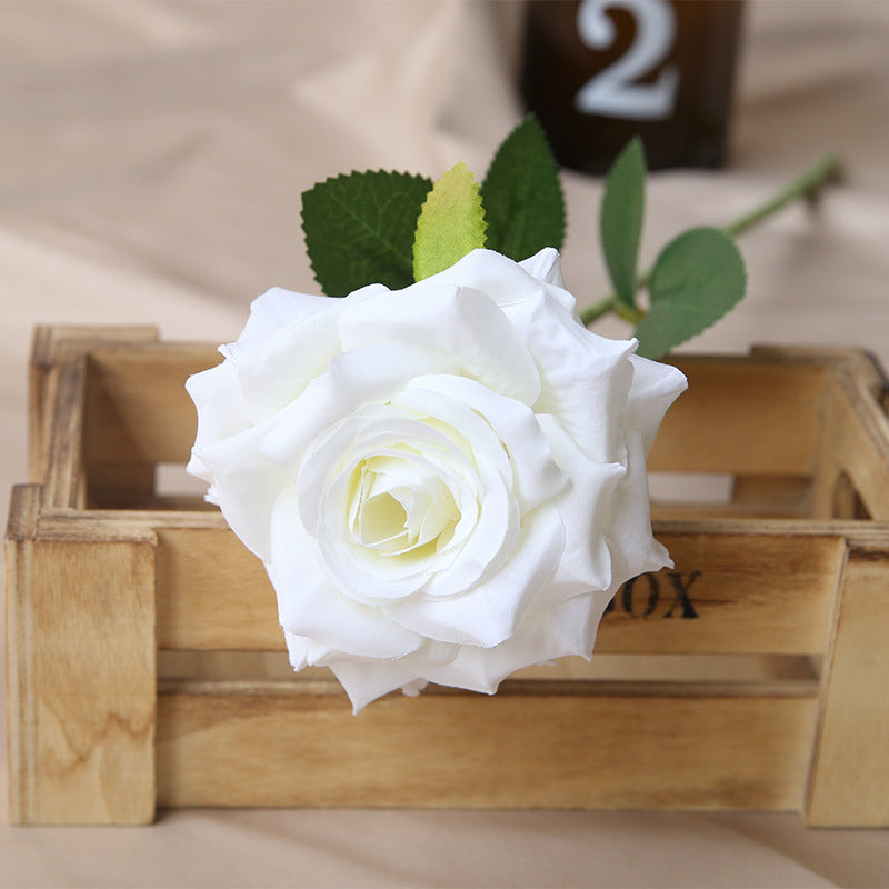 Baby blue artificial rose flower