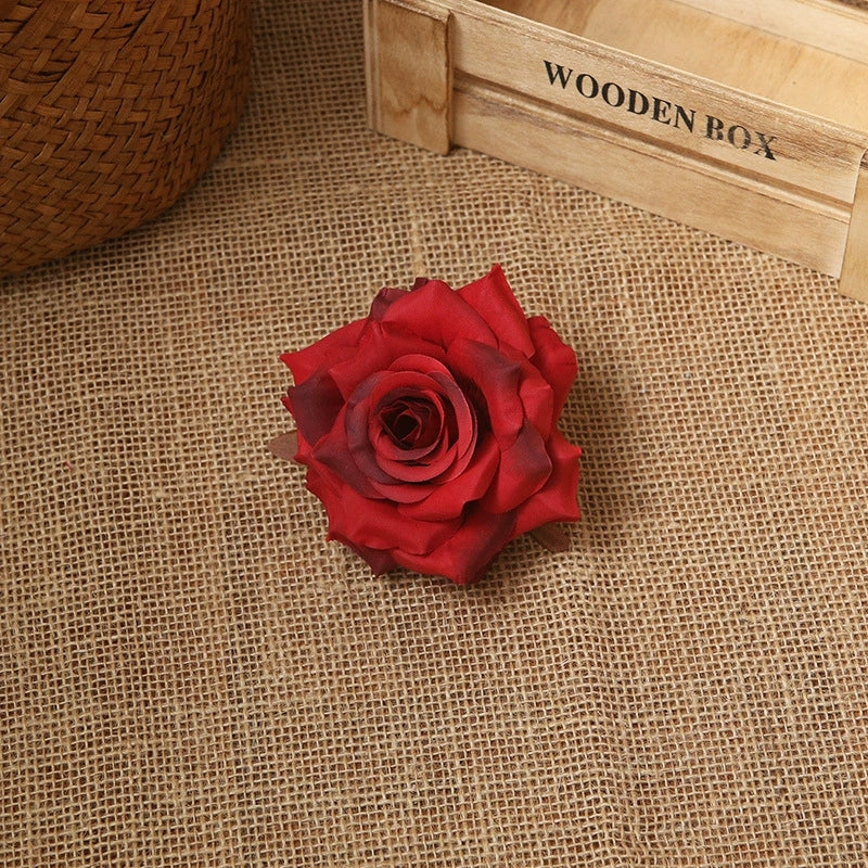 Vintage tone fake rose head