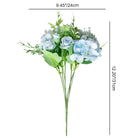 blush blue faux mixed flower bouquet for table centerpiece