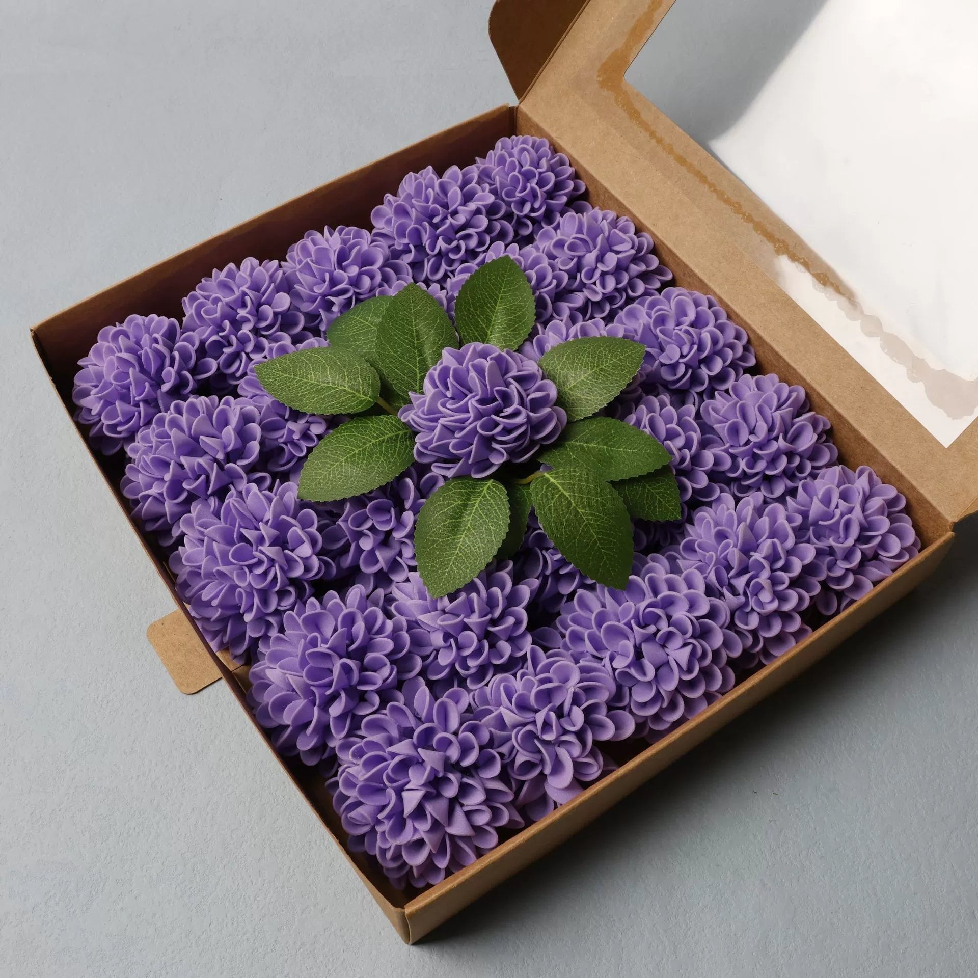 purple‑faux‑pom‑pom‑hydrangea‑flower‑decor‑material