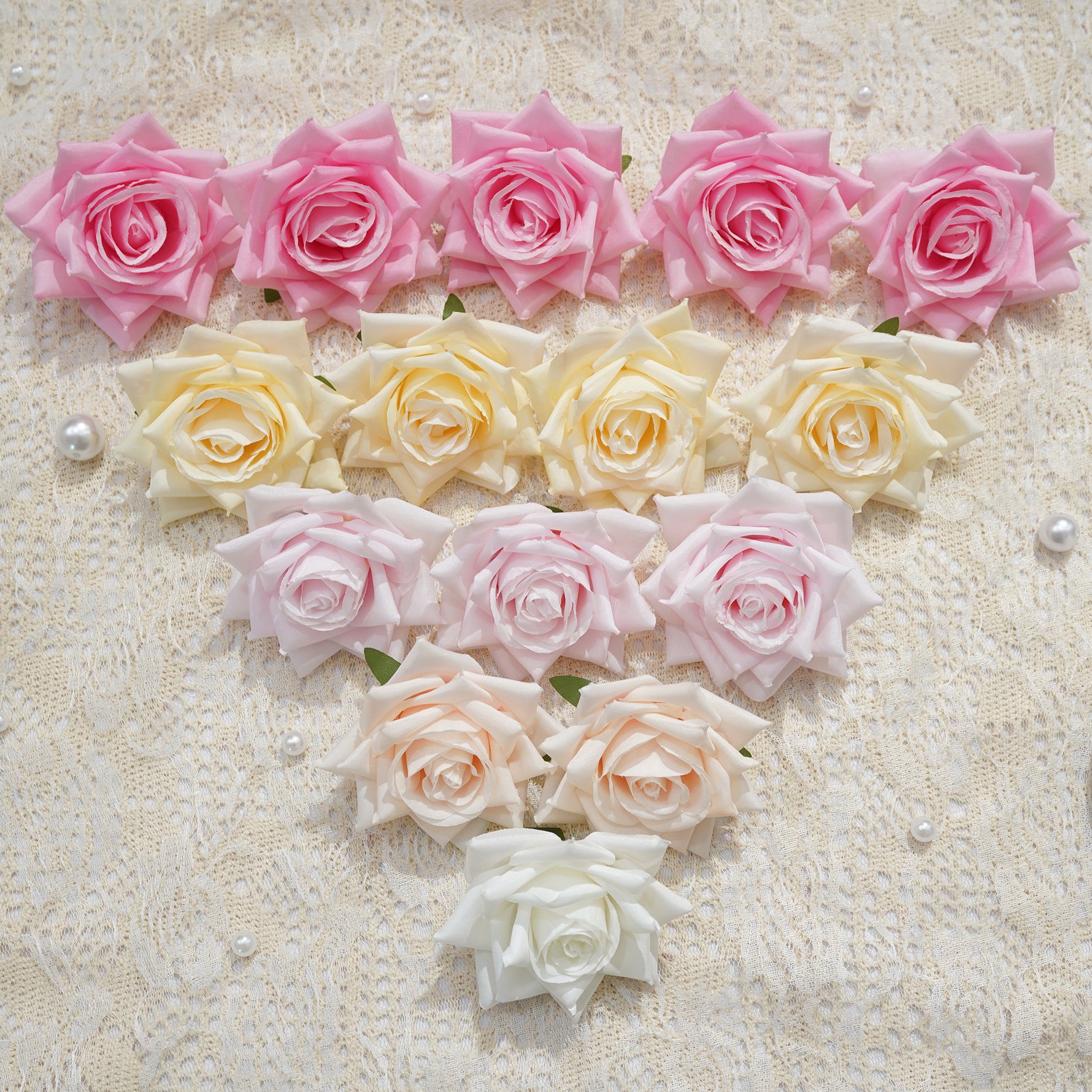 hot_pink_foam_rose_heads_top_view