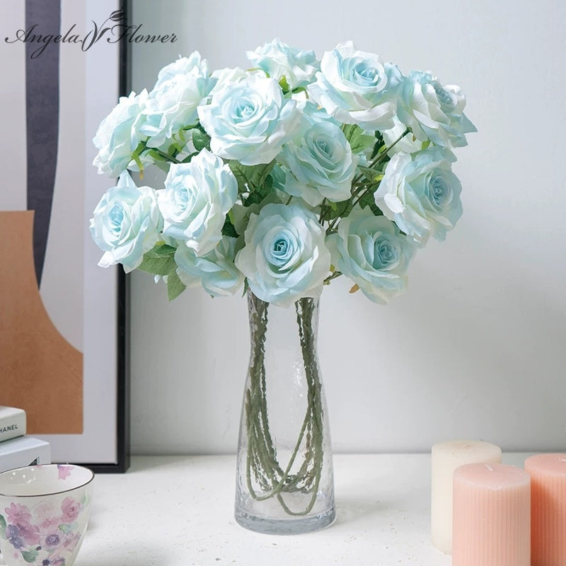 artificial‑3‑heads‑rose‑flower‑stem‑multi‑color
