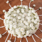 Luxury White Floral Centerpiece for Wedding Reception Table