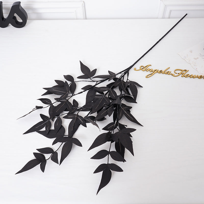 Black silk flowers for DIY gothic wedding craft projects