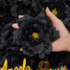 Black rose head size comparison chart for reference