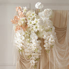 Blush hydrangea mixed floral arrangement