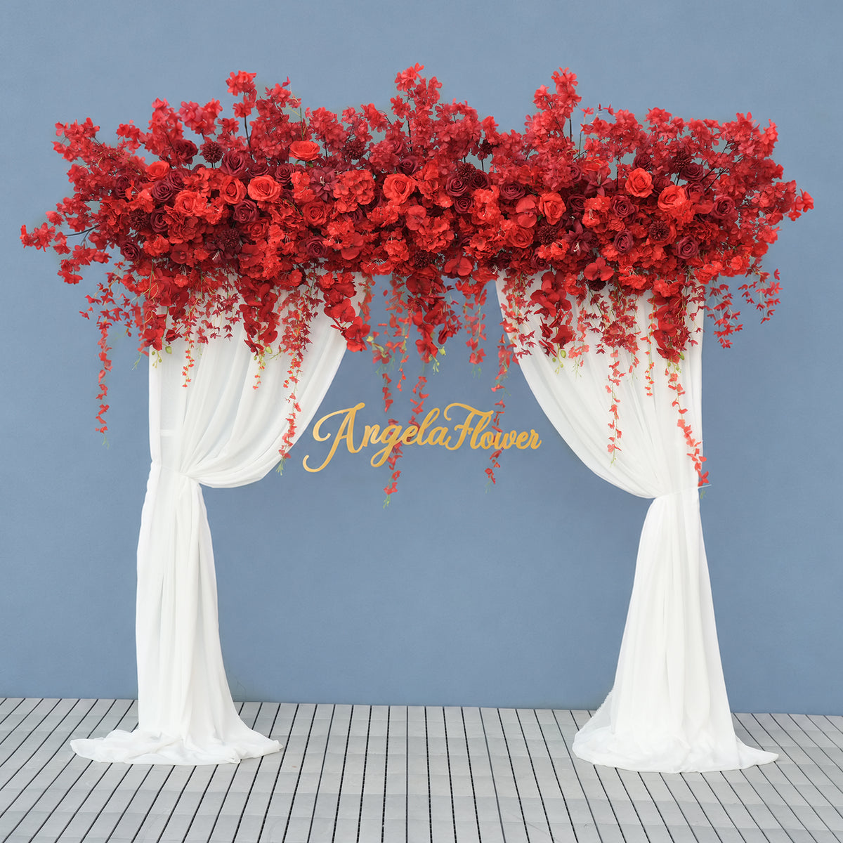 wisteria drape flower for reception backdrop