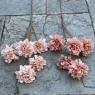 pink silk chanel peony stem party floral decoration